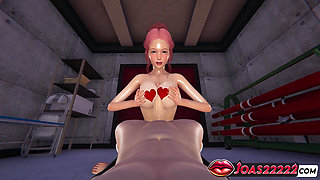 Kushine Frenulum Titfuck 3D Hentai Rule34 - Free Hands Blowjob and Facial Cumshot