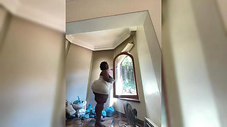 Busty SSBBW MILF Squirts Masturbating & Stripteasing