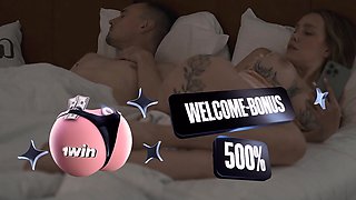 Inshare room, step mom and step son, hotel night sparks