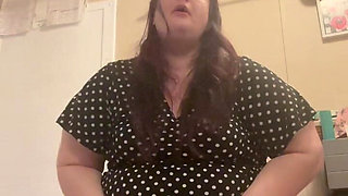 PAWG BBW Clogs the Toilet Due to Holding Everything for Hours: with Lots of Farts and the Sound of Her Using the Restroom or Bat