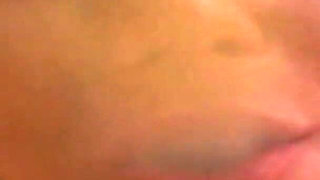 Slut with small tits loves to take the cum in her mouth and then spit it