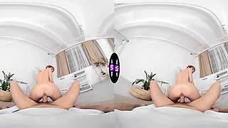 Teen Lilly Mays' juicy peach in VR