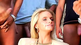 Renee Richards enjoys hot cock with a blond during group sex