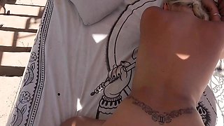 German blonde tourist fucked on vacation in Mallorca