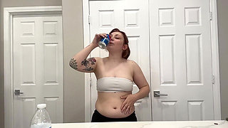 Giantess Swallows You in Coffee