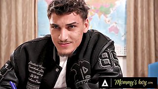 MOMMYS BOY - Lucky Stud Fucks With Hot MILF Teacher Adira Allure After A Test