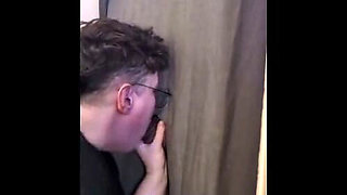 Deepthroating and Facefucked at the Gloryhole