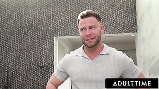 Massage lady Kelly Carpice rides her redhead ass down Seth Gamble