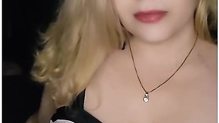 Blonde seductress lights up while teasing between intimate acts