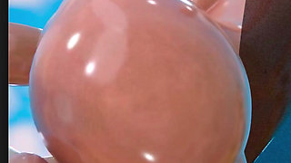 Fat Ass Fortnite Slut Getting Her Tight Oiled up Pussy Fucked