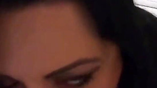 Tight Jumpsuit, Furry Boots & Messy Deepthroat with a Cum-licking Finish