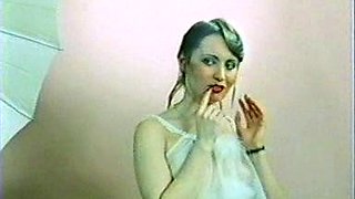 Glamour young amateur lesbos licking clit and fingering