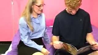 Sara James strokes, jacks and give a wild handjob on