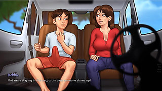 Summertime Saga - Gameplay - Roleplay - Debbie - Car Sex