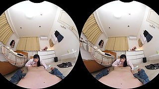Japanese Beauty Explores Sensual Point Of View Bathroom Desire