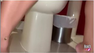Toilet Slut, Pissing Ass Licker, She Suck My Asshole While She Is Pissing, Dirty Girl