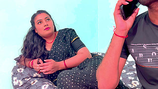 Indian Stepmom Shared Single Bed and Made Stepson Happy,full Hindi Audio