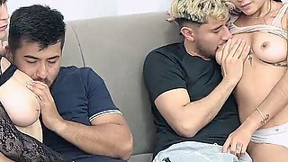 Bi Quartet! College Girl, Amateur Quartet Swingers