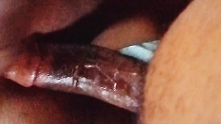 Pussy and Dick in Door Sex Play