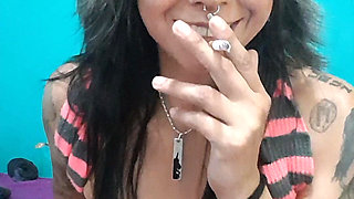 Smoking. Seduction