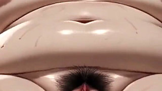 Horny Obese BBW Masturbates Her Hairy Wet Pussy Alone in Bed - Big Belly Solo Play