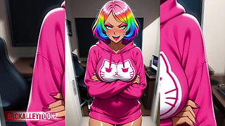 Gamer Girls Sweet Cheek Job-arcade Manager Seeks Butt Job Specialist