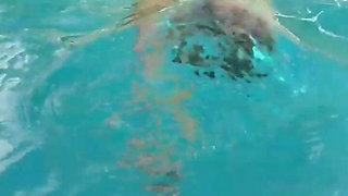 Naked Pool Swimming