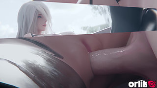 2b Nier Automata Close up Missionary Fuck - Wet Creamy Pussy with Soft Juicy Wet Sounds 3D Animation