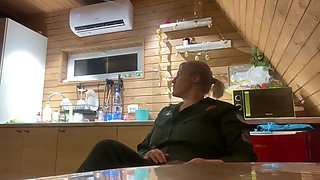 Alone forester ride a bbc dildo