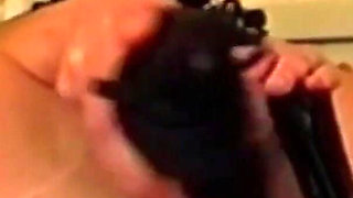 Bondage Porn of Fantastic Amateur Masked MILF Masturbating My Hairy Pussy with Dildo and Enjoying