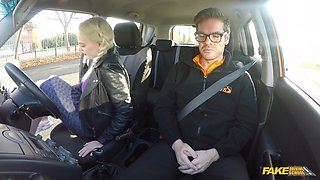 Ryan Ryder's first time driving: student spies, masturbation, doggy, and handjob with instructors