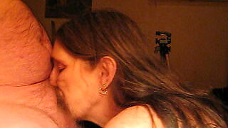i love pounding my husbands cock i fuck him hard and fast with my mouth pussy i love to deep throat him