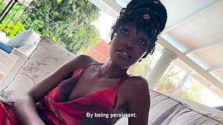 My 18YO EBONY GF wanted to star in a homemade sextape