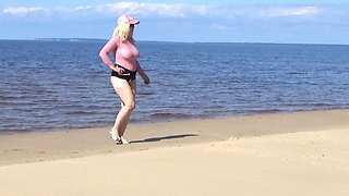 Naughty Bitch on the Beach