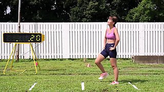 Amateur asian gf outdoor sex and cumshot