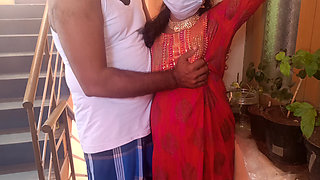 Hot housewife outside home