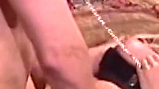 Blonde Fetish Babe in Leather Gets Roughly Dominated