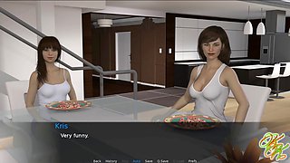 Mind control handjob while gaming in a 3D adventure