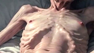 Horny 90 Year Old Skinny Granny Masturbates Her Hairy Wet Pussy - Frail Solo Play