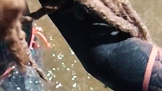 Outdoor Beach POV Blowjob - Sloppy by the Waves