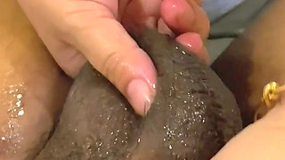 Big Tits MILF Stepmom Helps Stepson Cum While Giving Him Mind Blowing Handjob with Oil While Showing Him Her Huge Boobs