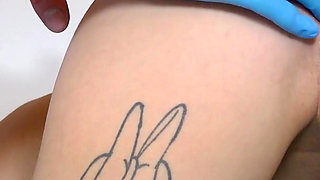 Hot silicone bombshell Barbie Esm examined by 2 perverted gynecologists