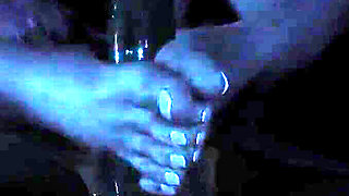 Nurse Maple’s Midnight Session Shoe-job & Red Nylon Foot-job