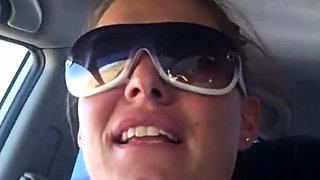 Blowjob in a Car with a Mouthful Ending