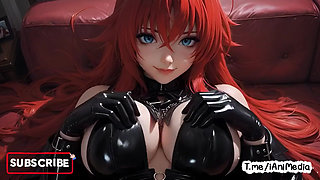 High College Dxd Rias Gremory Stripping Lingerie to Naked Sensual Compilation