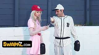 Their Horny, Teen Stepdaughters Don't Want to Play Baseball! They Want a Foursome