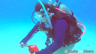 We take her bikini bottom off for some fun at the bottom of the sea!