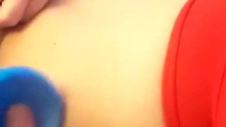 Wife Cum on Monster Dildo