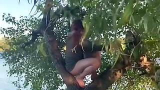 Outdoor toilet humiliation