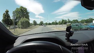 Golden Shower Pissing Through The Window And Washing My New Car With Pee